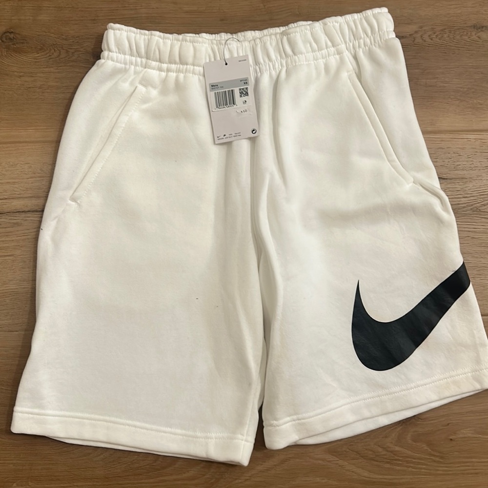 New with tags men’s size extra small, white Nike sweat shorts